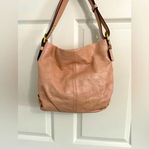 👛Coach👛Light Pink Perforated Bag👛